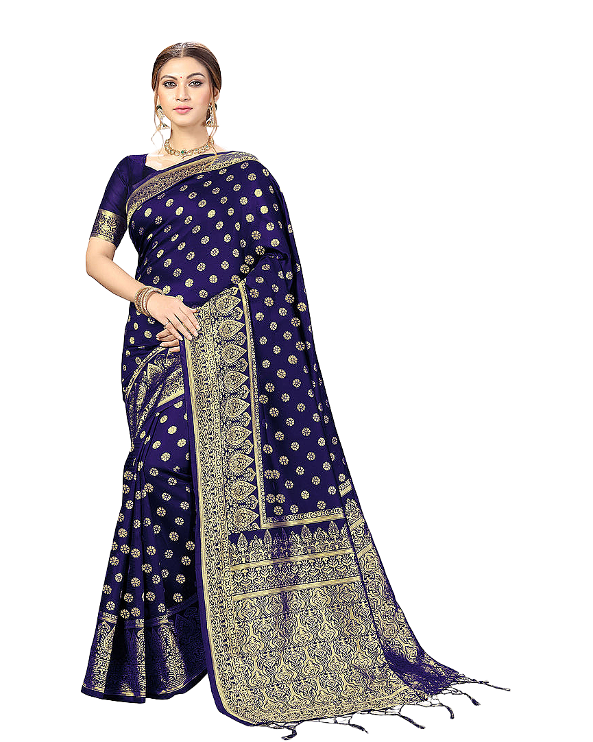 Traditional Zari Woven Silk Designer Banarasi Saree