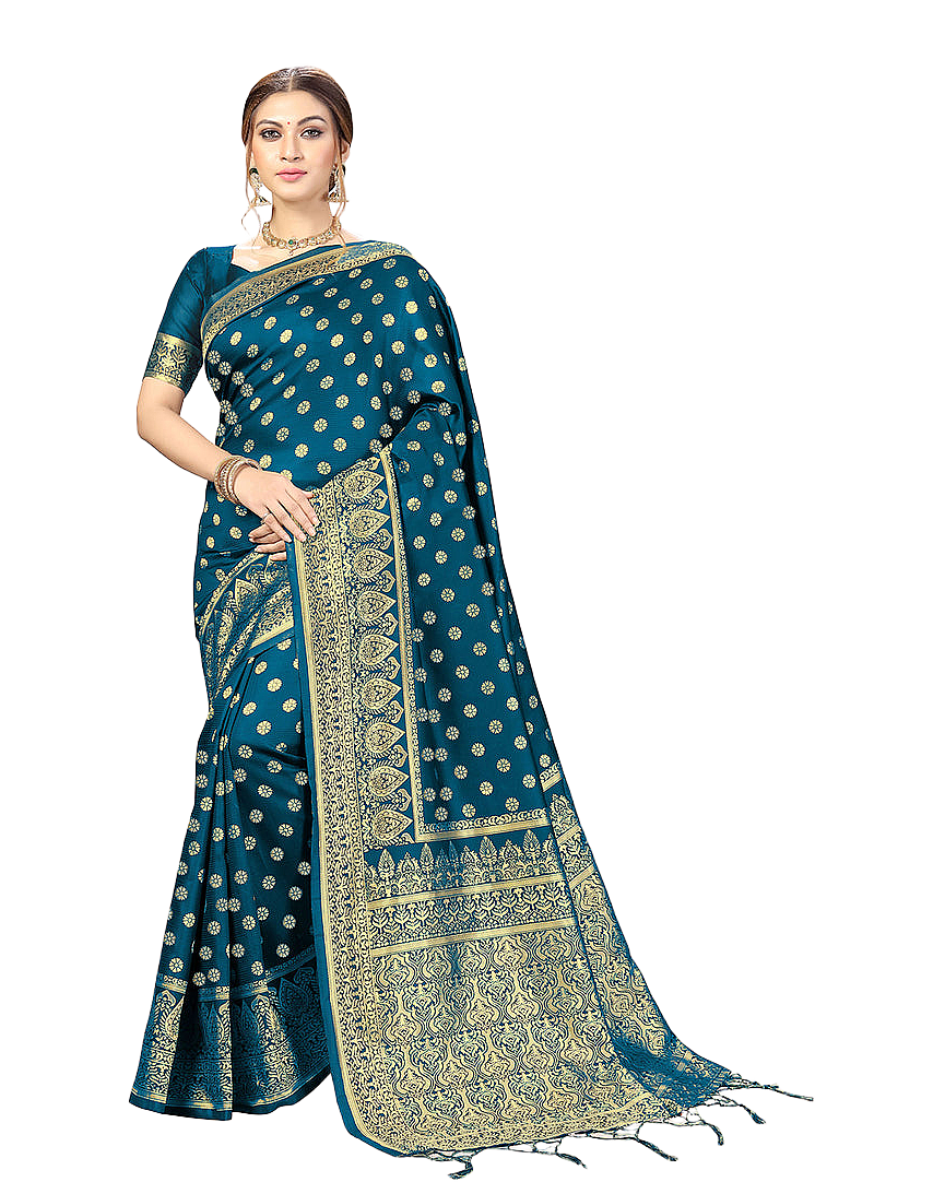 Traditional Zari Woven Silk Designer Banarasi Saree