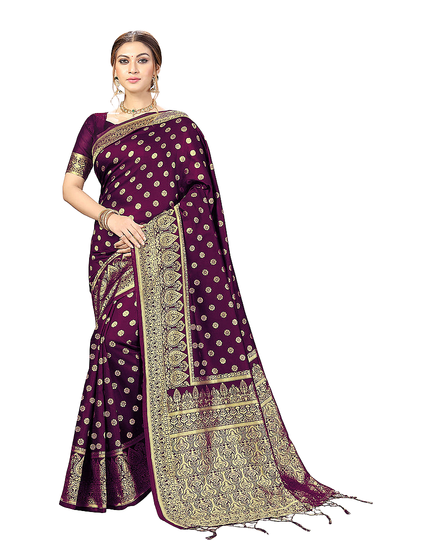 Traditional Zari Woven Silk Designer Banarasi Saree