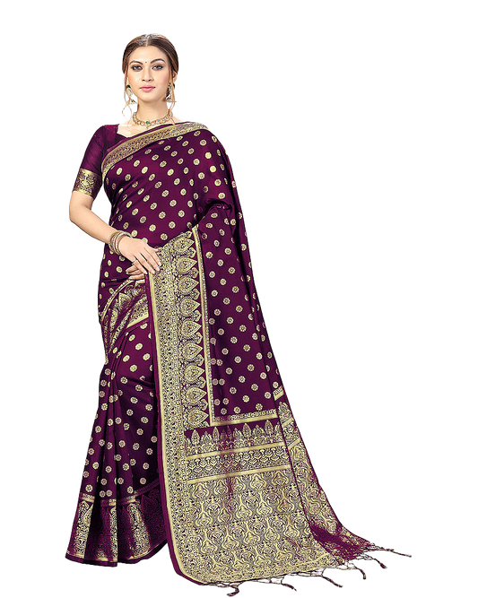 Traditional Zari Woven Silk Designer Banarasi Saree