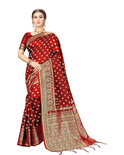 Traditional Zari Woven Silk Designer Banarasi Saree