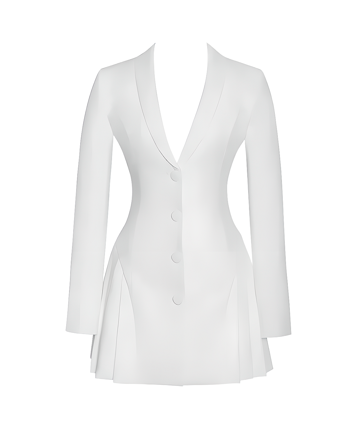 Tailored Blazer Pleated Mini Dress