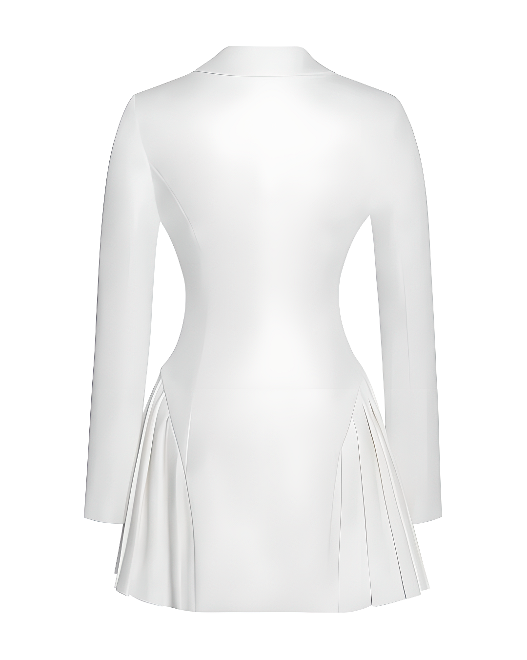 Tailored Blazer Pleated Mini Dress