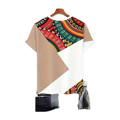 Abstract Earth Block Tee