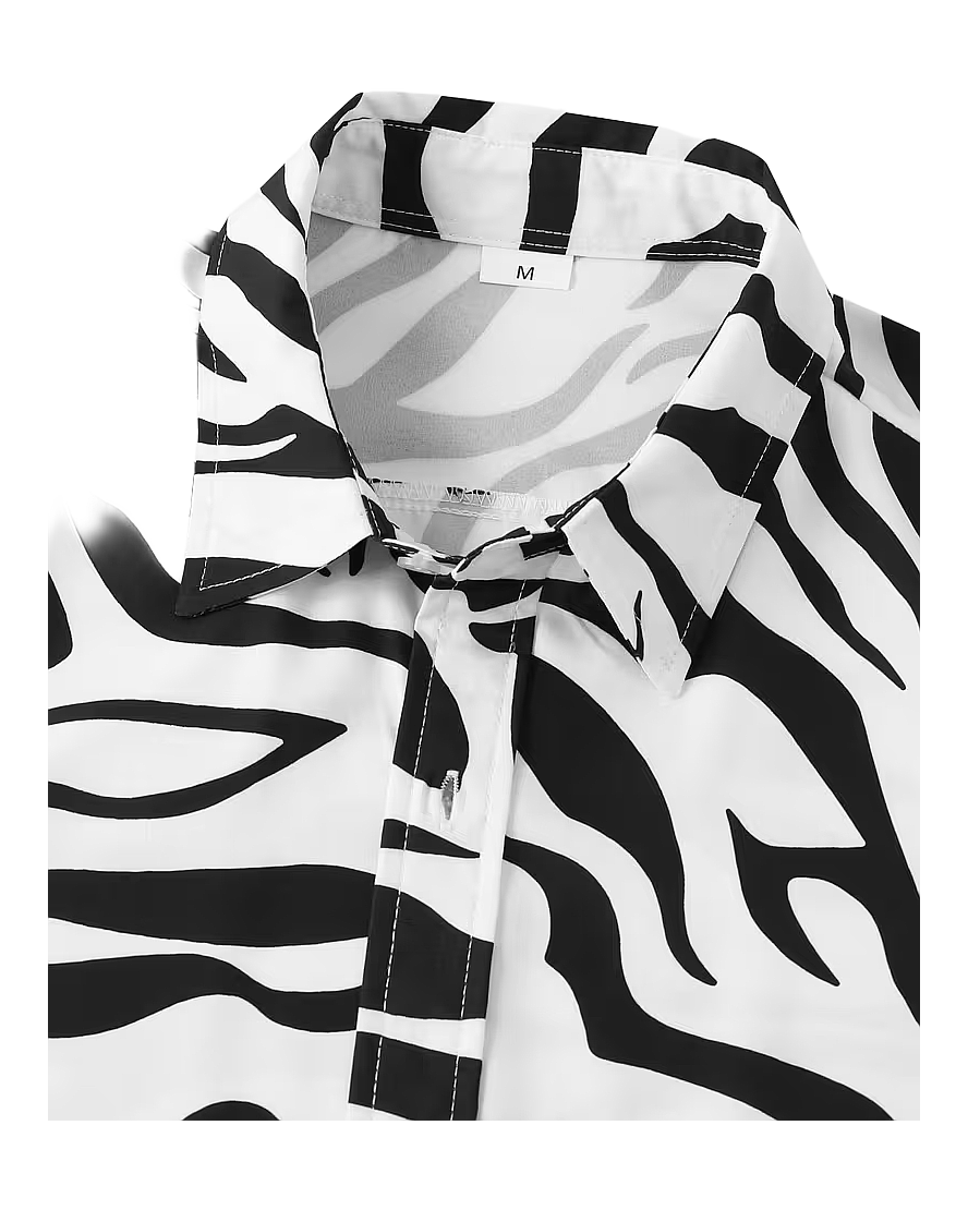Wild Pattern Statement Casual Shirt