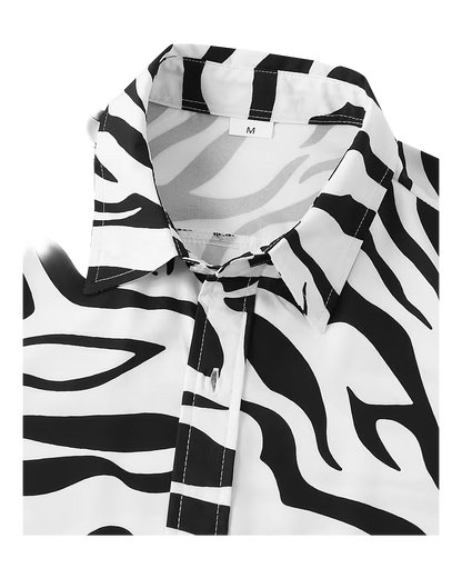 Wild Pattern Statement Casual Shirt