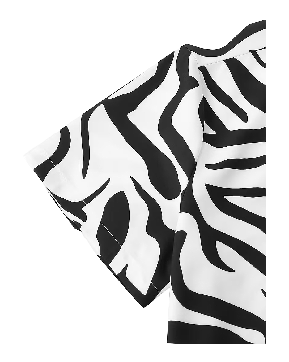 Wild Pattern Statement Casual Shirt