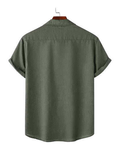 Relaxed Fit Short Sleeve Button Shirt
