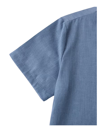 Relaxed Fit Short Sleeve Button Shirt