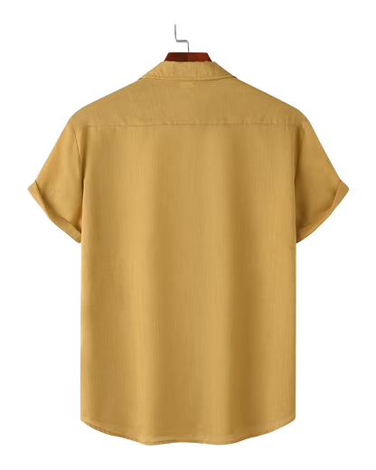 Relaxed Fit Short Sleeve Button Shirt
