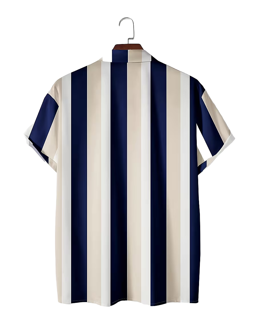 Vertical Stripe Casual Shirt