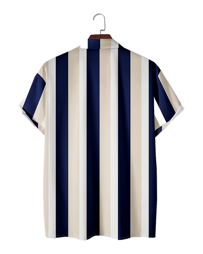 Vertical Stripe Casual Shirt