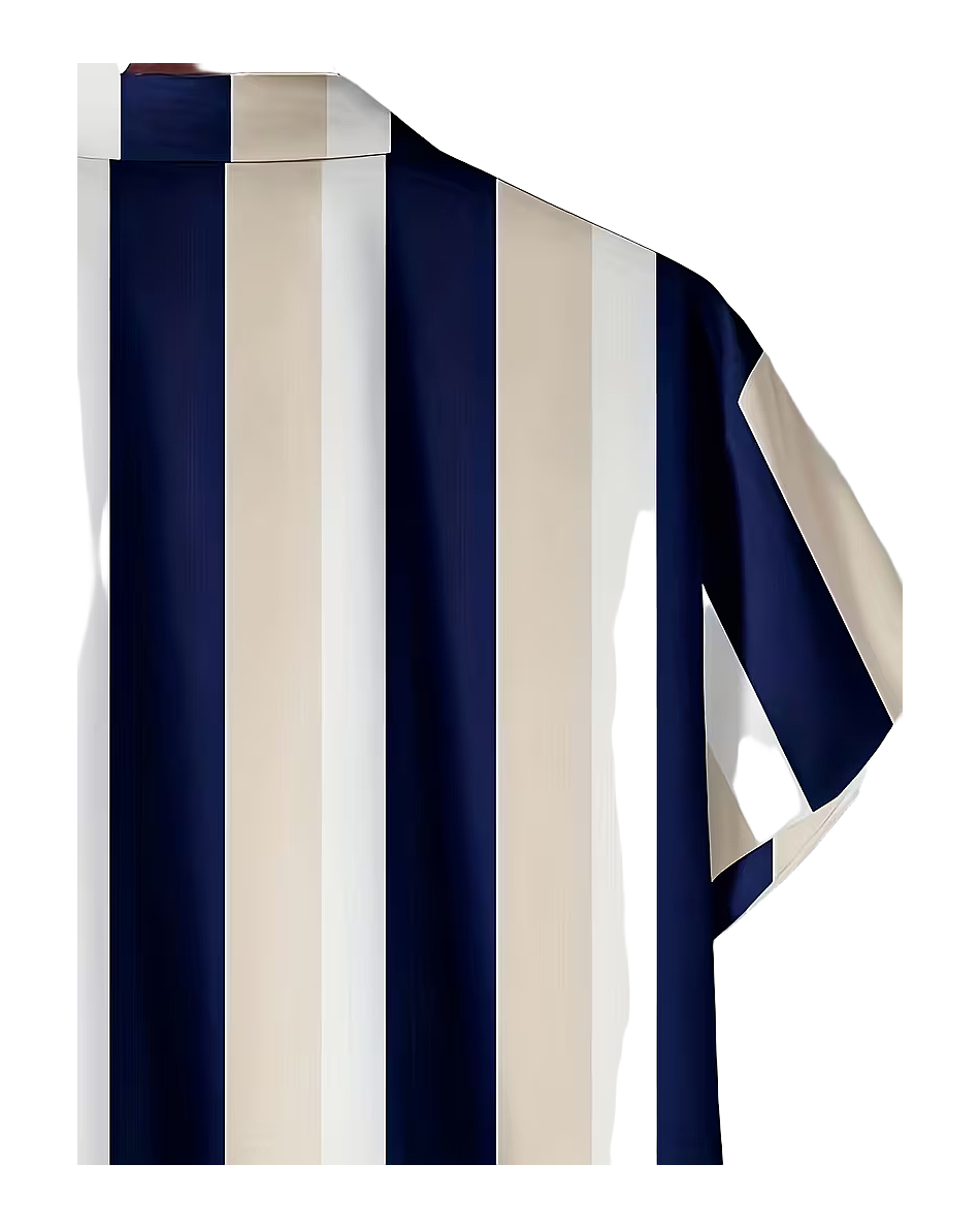 Vertical Stripe Casual Shirt