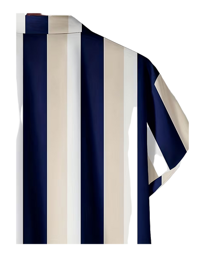 Vertical Stripe Casual Shirt