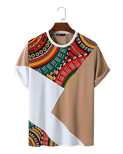 Abstract Earth Block Tee